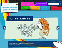 Tablet Screenshot of consejerosescolares.org